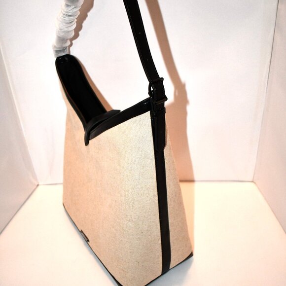 Rebecca Minkoff Megan Hobo Bag in Natural/Black #HS25MSPHBO NWT - Picture 6 of 8